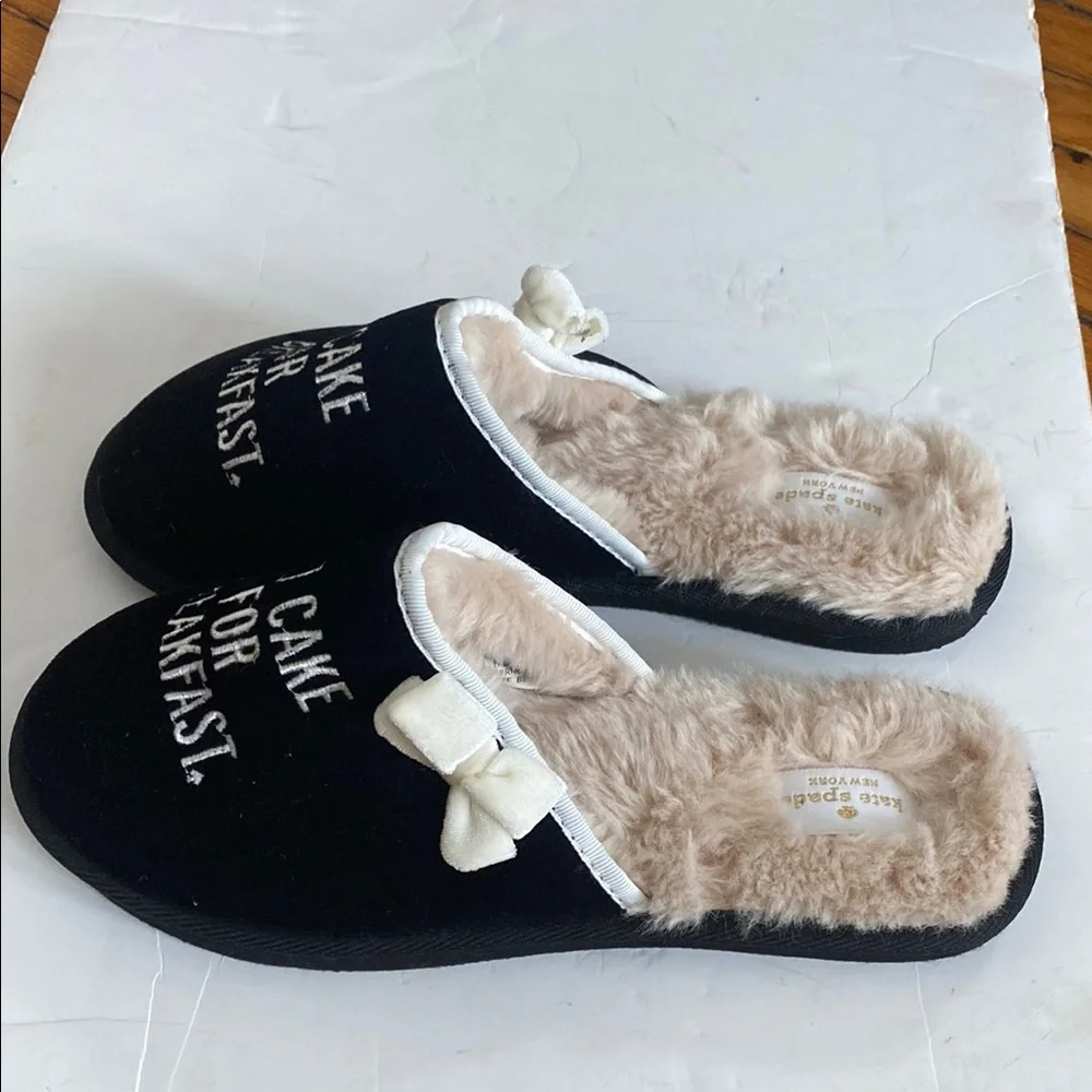 Kate Spade Black and White Slippers Woman B9 - Picture 2 of 5